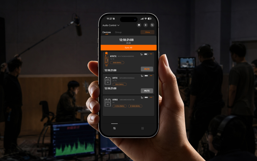 Saramonic mobile app interface